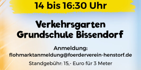 Flohmarkt 2024 Förderverein Henstorf Kita